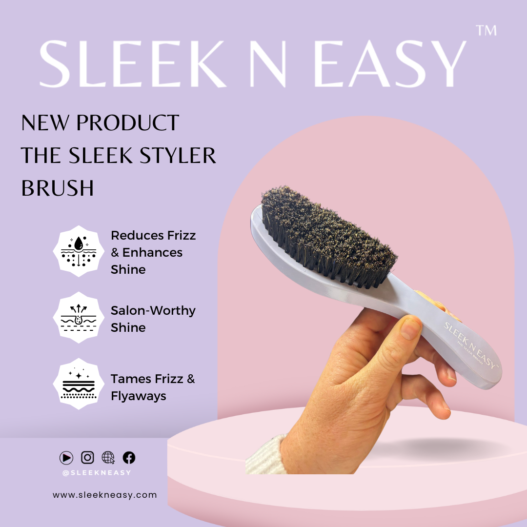 Sleek Styler Brush – Your Secret to Smooth, Frizz-Free Hair!